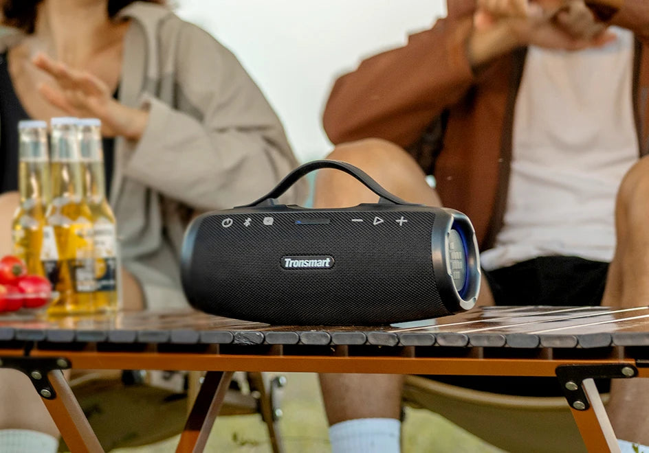 Caixa de Som Bluetooth Tronsmart Mirtune S100 50W IPX7 com Powerbank Integrado