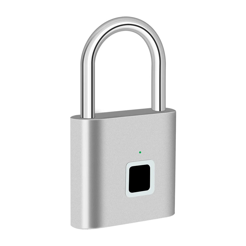 Cadeado Inteligente com Impressão Digital KERUI USB Recarregável à Prova d'Água