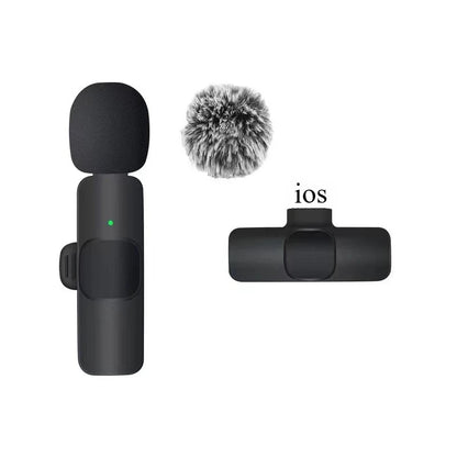 Microfone de Lapela Sem Fio para iPhone e Android Basix