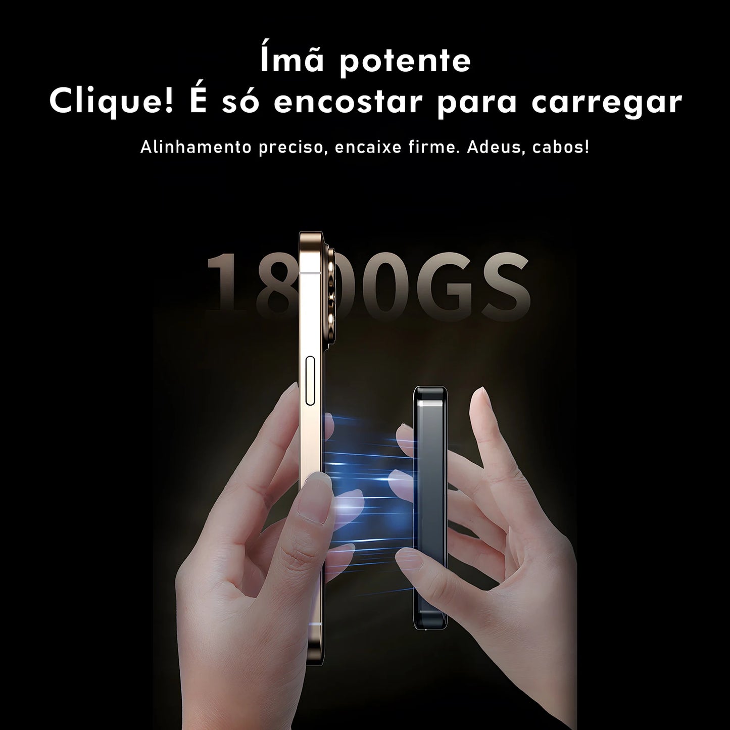 Power Bank Magnético Coibel com Carregamento Sem Fio Portátil