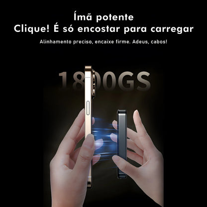 Power Bank Magnético Coibel com Carregamento Sem Fio Portátil
