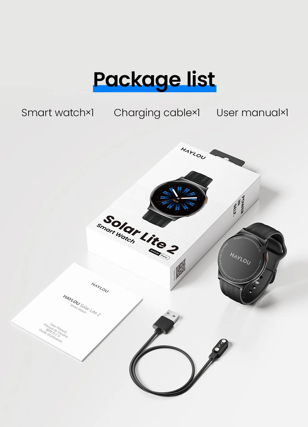Haylou Solar Lite 2 Smartwatch AMOLED