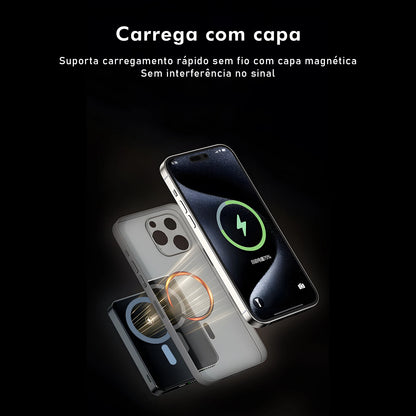 Power Bank Magnético Coibel com Carregamento Sem Fio Portátil