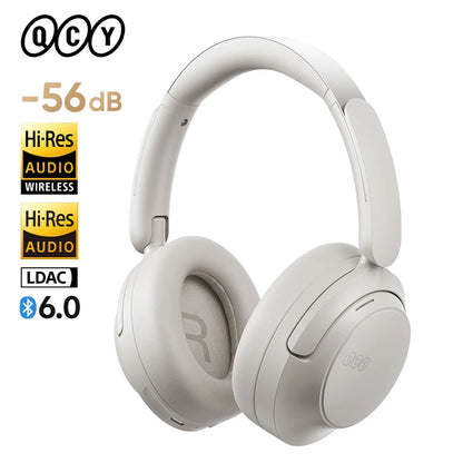 Headphone QCY H3S Hi-Res LDAC ANC Adaptativo Bluetooth 6.0 com Áudio Espacial