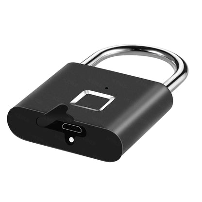 Cadeado Inteligente com Impressão Digital KERUI USB Recarregável à Prova d'Água