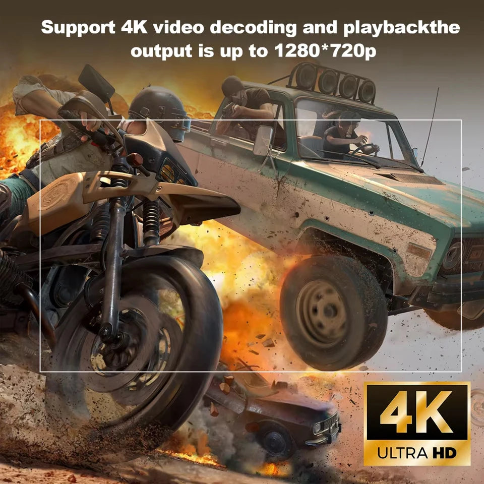 Projetor Smart HY300 HD Compatível com 4K para Filmes, Séries e Games