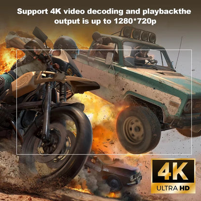 Projetor Smart HY300 HD Compatível com 4K para Filmes, Séries e Games