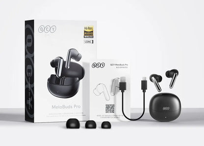 Fone de Ouvido QCY MeloBuds Pro Bluetooth 5.3 ANC Hi-Res com Cancelamento de Ruído