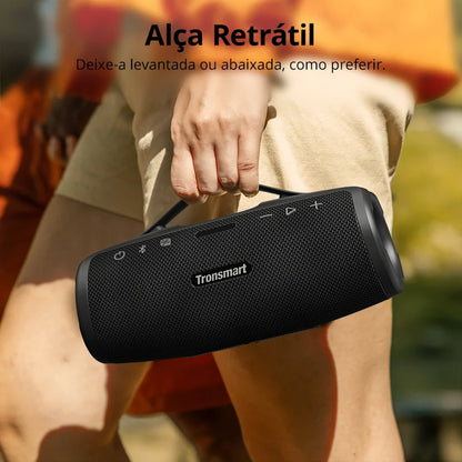 Caixa de Som Bluetooth Tronsmart Mirtune S100 50W IPX7 com Powerbank Integrado