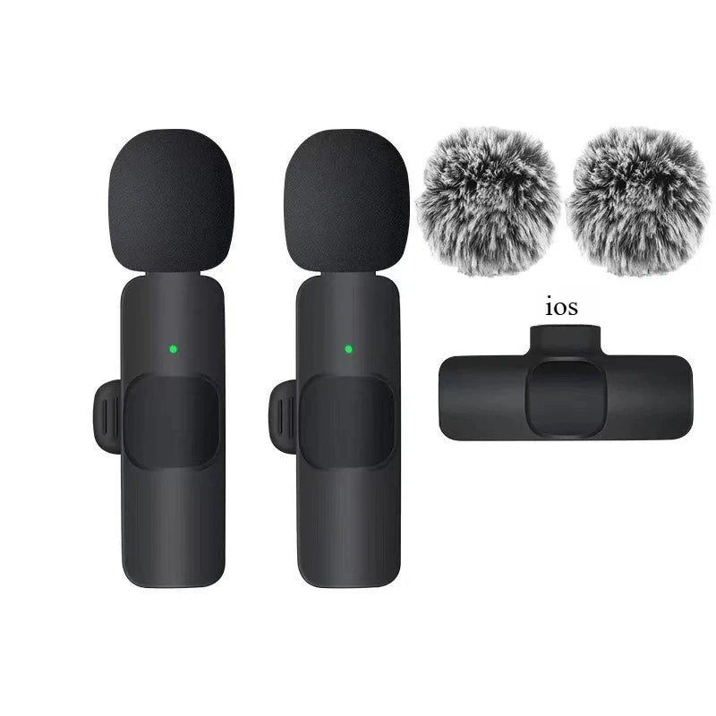 Microfone de Lapela Sem Fio para iPhone e Android Basix